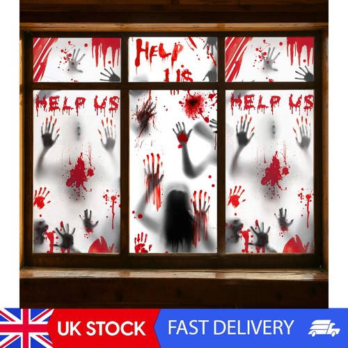 Halloween window decorations - halloween,