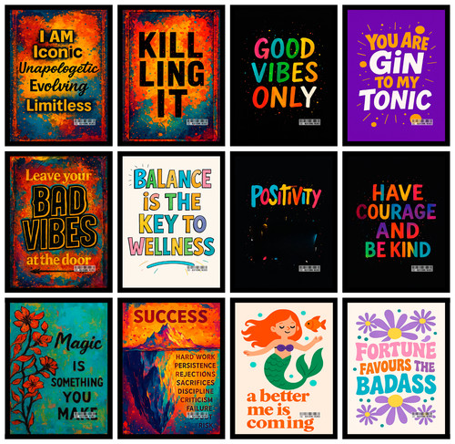 Motivational quote poster wall - motivational,