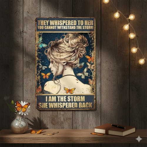 Inspirational metal sign - a4,