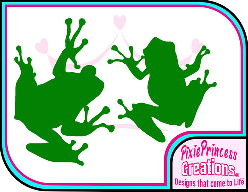 Frog animal tree - e, vinyl