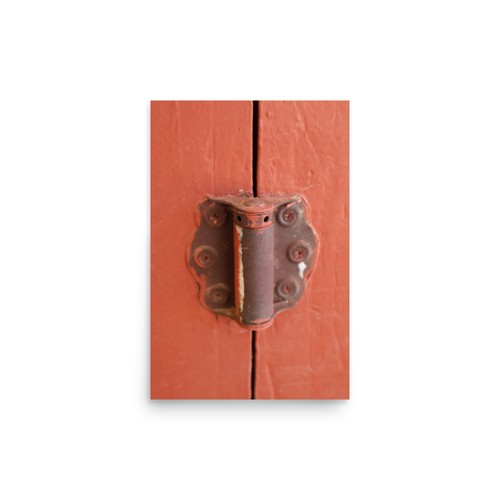 Old western door hinge - old,