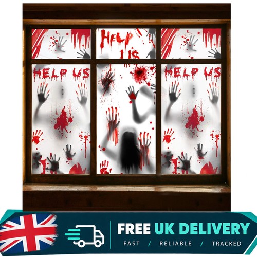 Halloween window decorations - halloween,