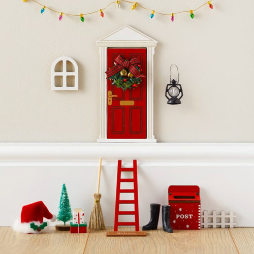 Christmas elf door - christmas,