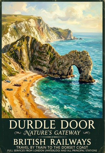 British travel poster print - british,