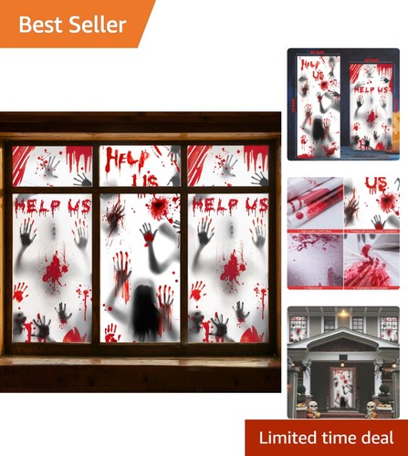 Halloween window decorations - halloween,