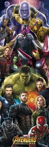 Marvel door poster avengers - marvel,