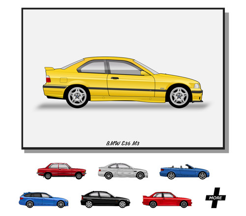 Poster bmw series - poster,