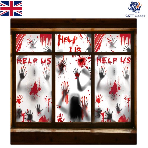 Bloody zombie window posters - posters,