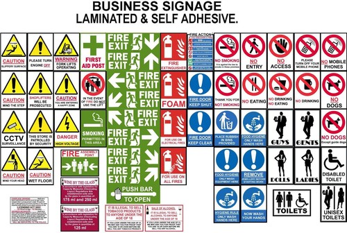 Health safety signs fire - safety,